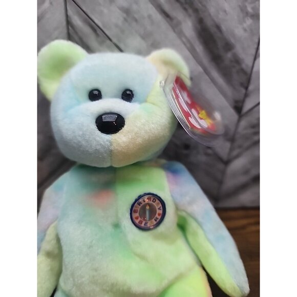 Ty Beanie Baby Babies B B Birthday Bear Vintage Retired Rare 1999 Errors Mint - Picture 11 of 11